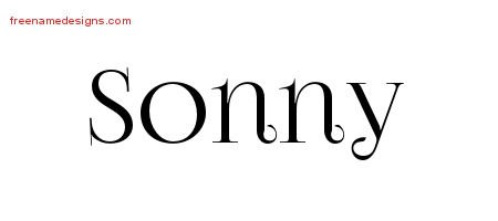 Sonny Vintage Name Tattoo Designs