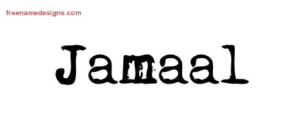 Jamaal Vintage Writer Name Tattoo Designs