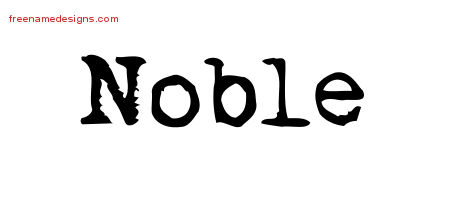 Noble Vintage Writer Name Tattoo Designs