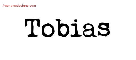 Tobias Vintage Writer Name Tattoo Designs