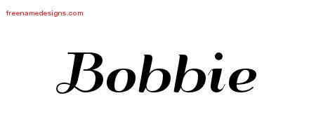 Bobbie Art Deco Name Tattoo Designs