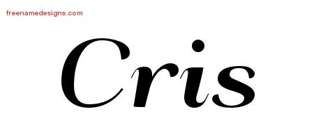 Cris Art Deco Name Tattoo Designs