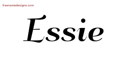 Essie Art Deco Name Tattoo Designs