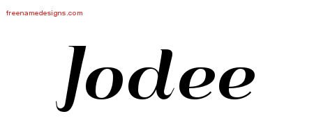 Jodee Art Deco Name Tattoo Designs