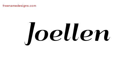Joellen Art Deco Name Tattoo Designs