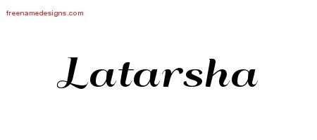 Latarsha Art Deco Name Tattoo Designs
