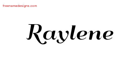 Art Deco Name Tattoo Designs Raylene Printable - Free Name Designs