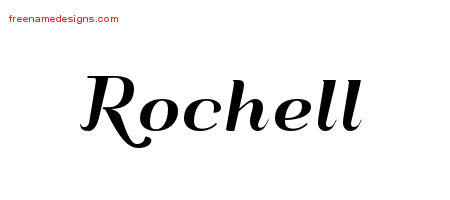 Art Deco Name Tattoo Designs Rochell Printable - Free Name Designs