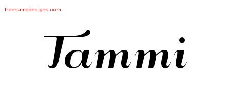 Tammi Art Deco Name Tattoo Designs