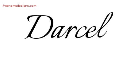Darcel Calligraphic Name Tattoo Designs