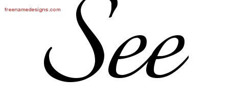 See Calligraphic Name Tattoo Designs