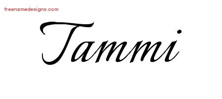 Tammi Calligraphic Name Tattoo Designs