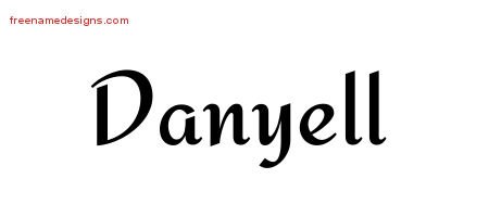 Danyell Calligraphic Stylish Name Tattoo Designs