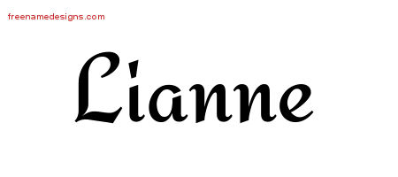 Calligraphic Stylish Name Tattoo Designs Lianne Download Free - Free ...