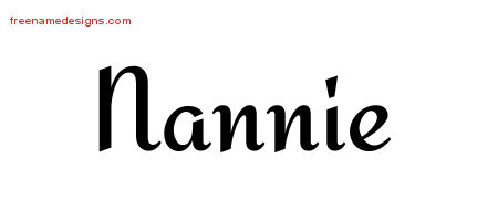 Calligraphic Stylish Name Tattoo Designs Nannie Download Free - Free ...