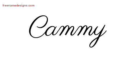 Cammy Classic Name Tattoo Designs