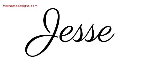 Jesse Classic Name Tattoo Designs