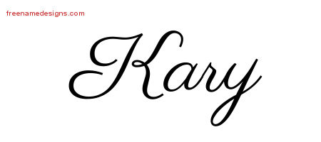 Classic Name Tattoo Designs Kary Graphic Download - Free Name Designs