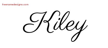 Kiley Classic Name Tattoo Designs