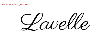 Lavelle Classic Name Tattoo Designs