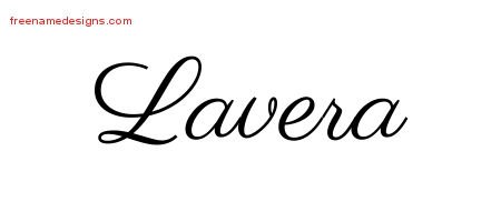 Lavera Classic Name Tattoo Designs
