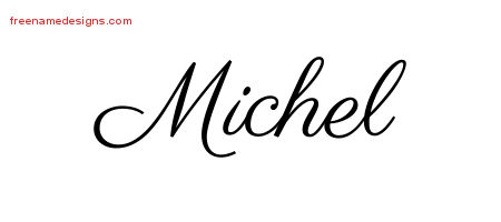 Michel Classic Name Tattoo Designs