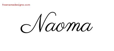 Naoma Classic Name Tattoo Designs