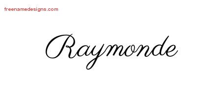 Raymonde Classic Name Tattoo Designs