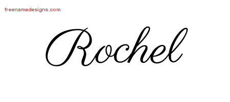 Classic Name Tattoo Designs Rochel Graphic Download - Free Name Designs
