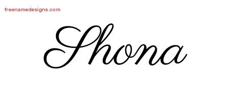 Shona Classic Name Tattoo Designs