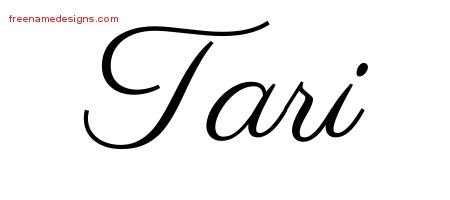 Tari Classic Name Tattoo Designs