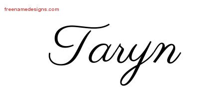 Taryn Classic Name Tattoo Designs