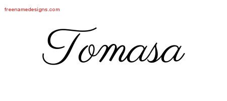 Tomasa Classic Name Tattoo Designs