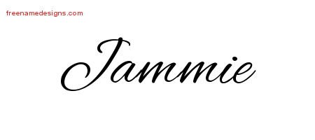 Jammie Cursive Name Tattoo Designs