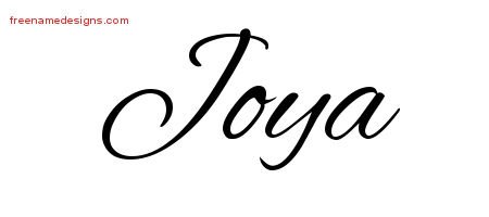 Joya Cursive Name Tattoo Designs