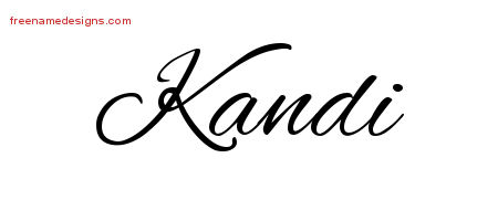 Kandi Cursive Name Tattoo Designs