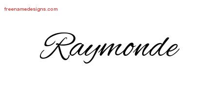 Raymonde Cursive Name Tattoo Designs
