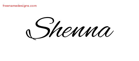 Cursive Name Tattoo Designs Shenna Download Free - Free Name Designs