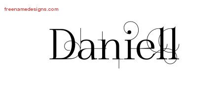 Daniell Decorated Name Tattoo Designs