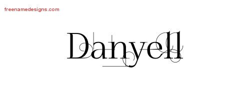Danyell Decorated Name Tattoo Designs