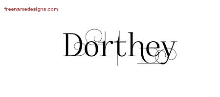 Dorthey Decorated Name Tattoo Designs