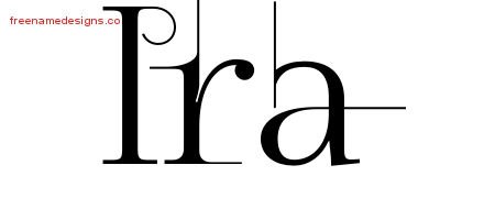 Ira Decorated Name Tattoo Designs