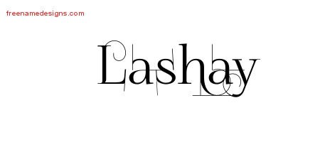 Lashay Decorated Name Tattoo Designs