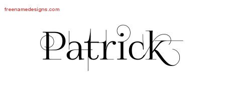 Patrick Decorated Name Tattoo Designs