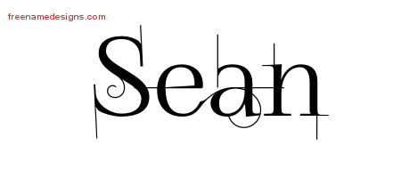 Sean Decorated Name Tattoo Designs
