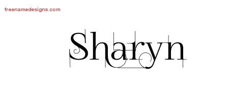 Sharyn Decorated Name Tattoo Designs