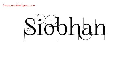 Siobhan Decorated Name Tattoo Designs