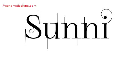 Sunni Decorated Name Tattoo Designs