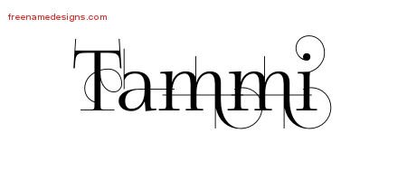 Tammi Decorated Name Tattoo Designs