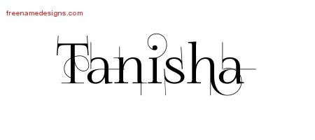 Tanisha Decorated Name Tattoo Designs